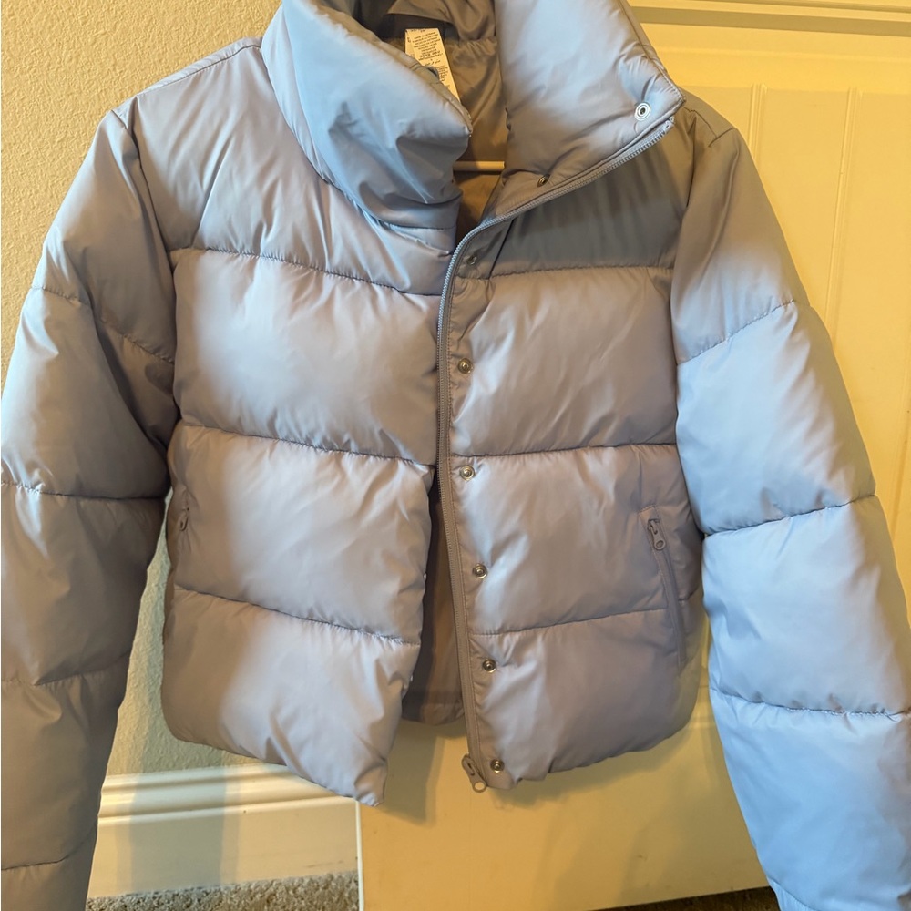 ALO Yoga Sky Blue Puffer Jacket